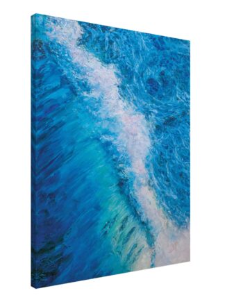 Ocean and Dolphins Wall Art Canvas Print | Ocean Waves