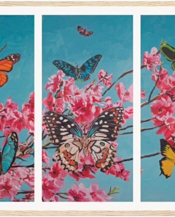 Butterflies | Museum-Quality Matte Paper Wooden Framed Poster